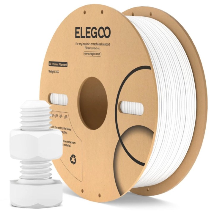 Elegoo - ABS - Blanc (White) - 1,75 mm - 1 kg | Espace Maker