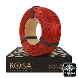 Rosa3D - PLA Starter - Rouge Jasper Satiné - 1,75 mm - 1 kg Recha
