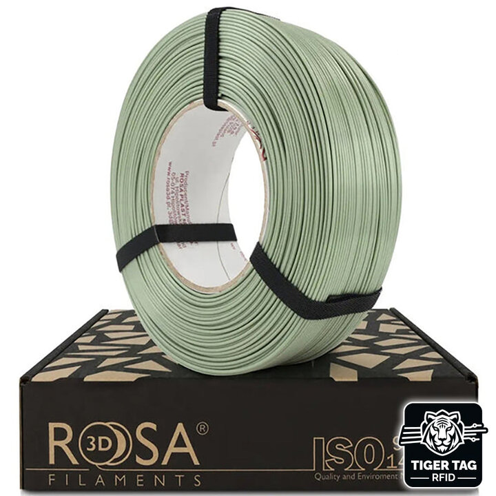 Rosa3D - PLA Starter - Vert Réséda - 1,75 mm - 1 kg Recharge avec