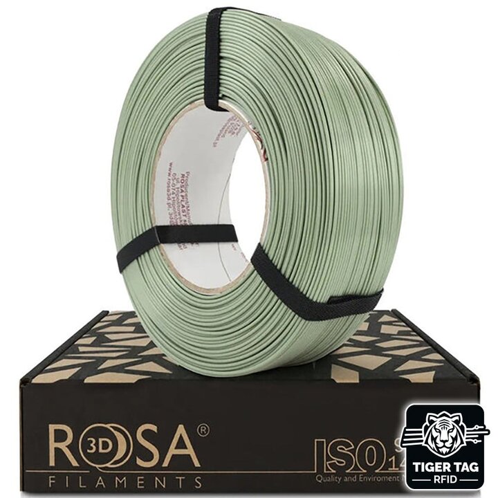 Rosa3D - PLA Starter - Vert Réséda - 1,75 mm - 1 kg Recharge avec
