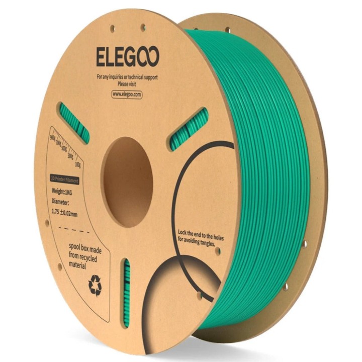 Elegoo - PLA - Vert Marine (Sea Green) - 1,75 mm - 1 kg - RFID | Espac