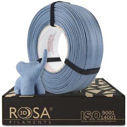 Rosa3D - PLA-CF - Bleu Jean Mat - 1,75 mm - 1 kg Recharge | Maiso