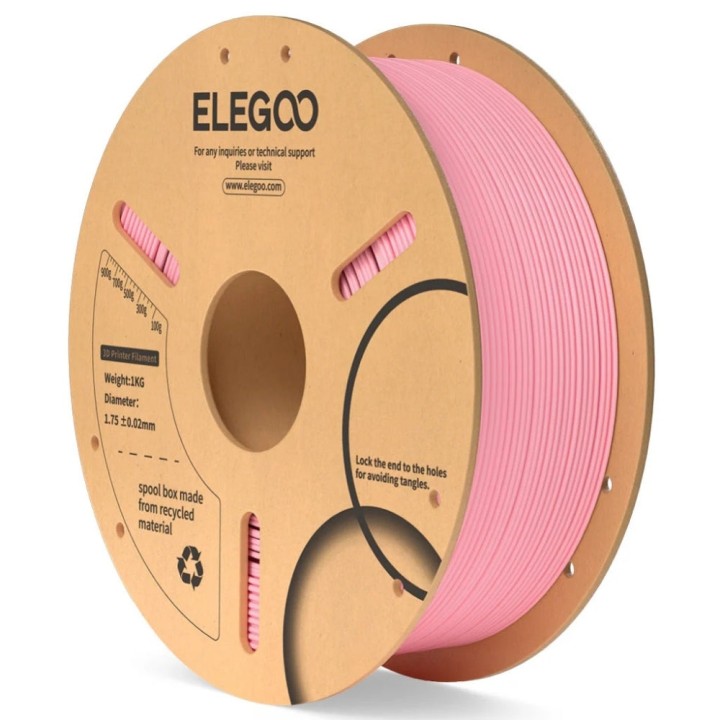 Elegoo - PLA - Rose (Pink) - 1,75 mm - 1 kg - RFID | Espace Maker