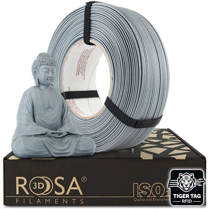 Rosa3D - PLA-CF - Gris Pierre Froide Mat - 1,75 mm - 1 kg Recharg