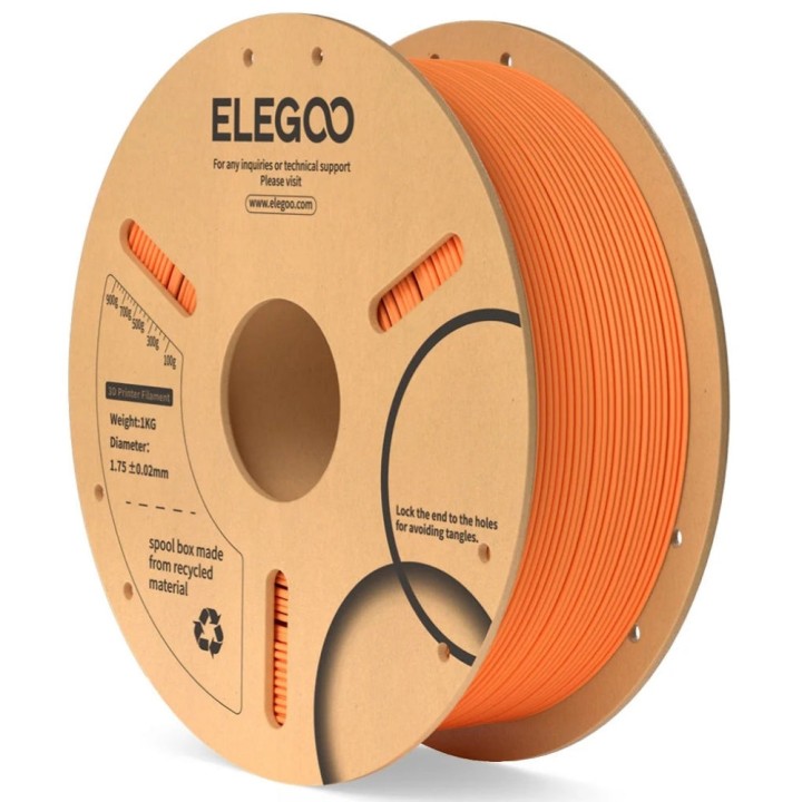 Elegoo - PLA - Orange - 1,75 mm - 1 kg - RFID | Espace Maker