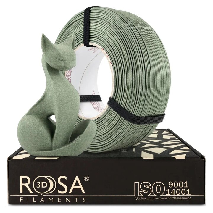 Rosa3D - PLA-CF Mat - Pierre Gris Chaud - 1,75 mm - 1 kg Recharge