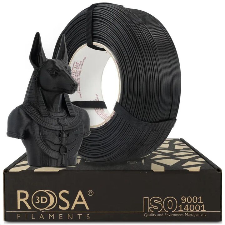 Rosa3D - PLA-CF Matt - Noir Carbone (Carbon Black) - 1,75mm - 1kg