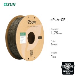 eSun - PLA-CF - Marron (Brown) - 1.75 mm - 1 kg | Espace Maker