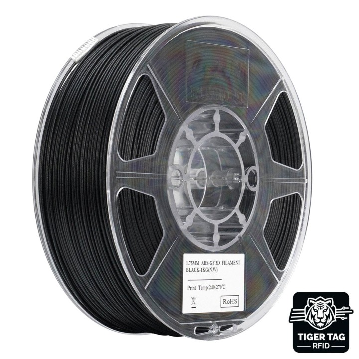 eSun - ABS-GF - Noir (Black) - 1.75mm - 1 kg | Espace Maker