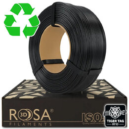 Rosa3D - rPLA - Noir - 1,75 mm - 1 kg Recharge avec RFID TigerTag
