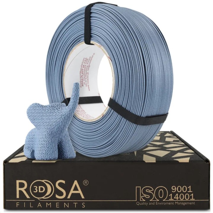 Rosa3D - PLA-CF - Bleu Jean Mat (Matt Blue Jeans) - 1,75 mm - 1 kg Ref