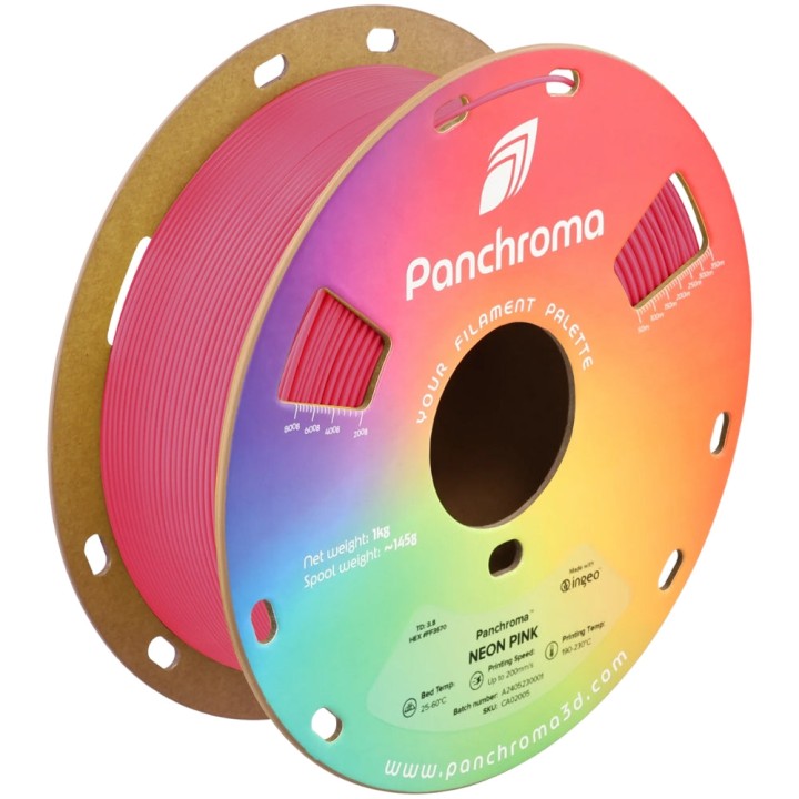Panchroma PLA - Rose Néon (Neon Pink) - 1,75 mm - 1 kg | Espace Maker