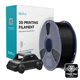 Sunlu PETG Noir 1,75mm RFID TigerTag - Impression 3D atelier Occitanie