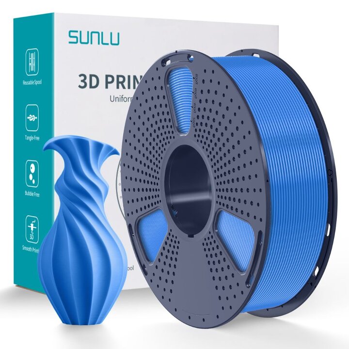 Filament Sunlu PLA Bleu-Gris 1kg - Impression 3D fait main Occitanie