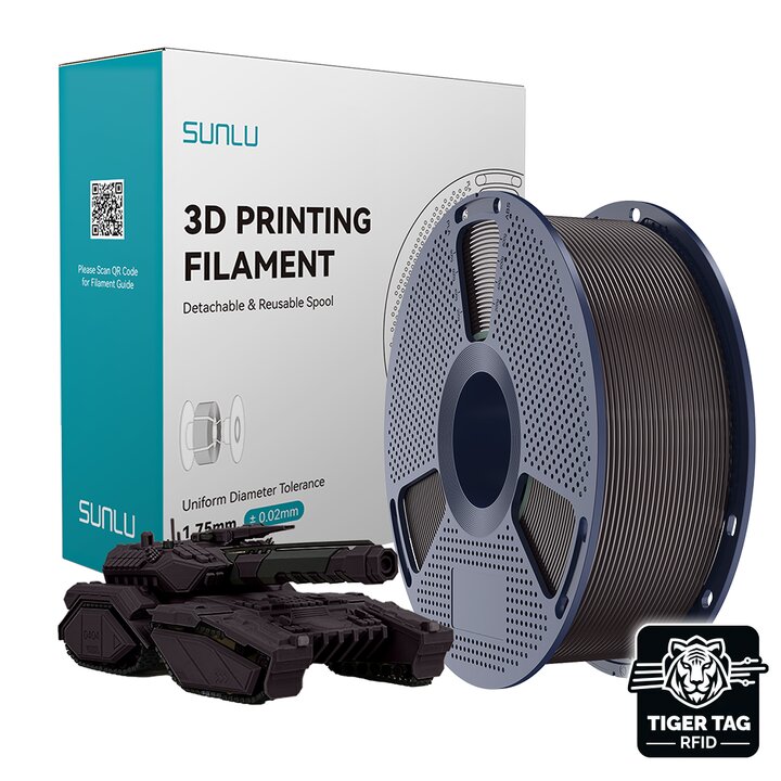 Sunlu - PLA - Châtaignes Grillées - 1,75 mm - 1 kg avec RFID Tige