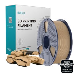 Sunlu - PLA - Chêne - 1,75 mm - 1 kg avec RFID TigerTag | Maison 