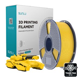 Sunlu - PLA - Jaune Vivant - 1,75 mm - 1 kg avec RFID TigerTag | 
