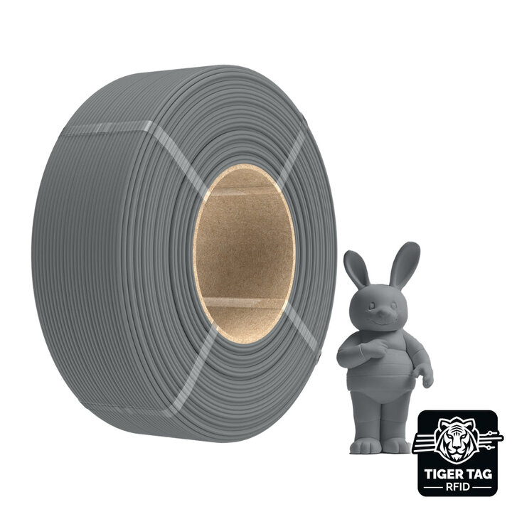 Sunlu - PLA Mat - Gris - 1,75 mm - 1 kg - Recharge avec RFID Tige