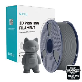 Sunlu PLA Matte Gris 1,75mm - RFID TigerTag - Fait main impression 3D