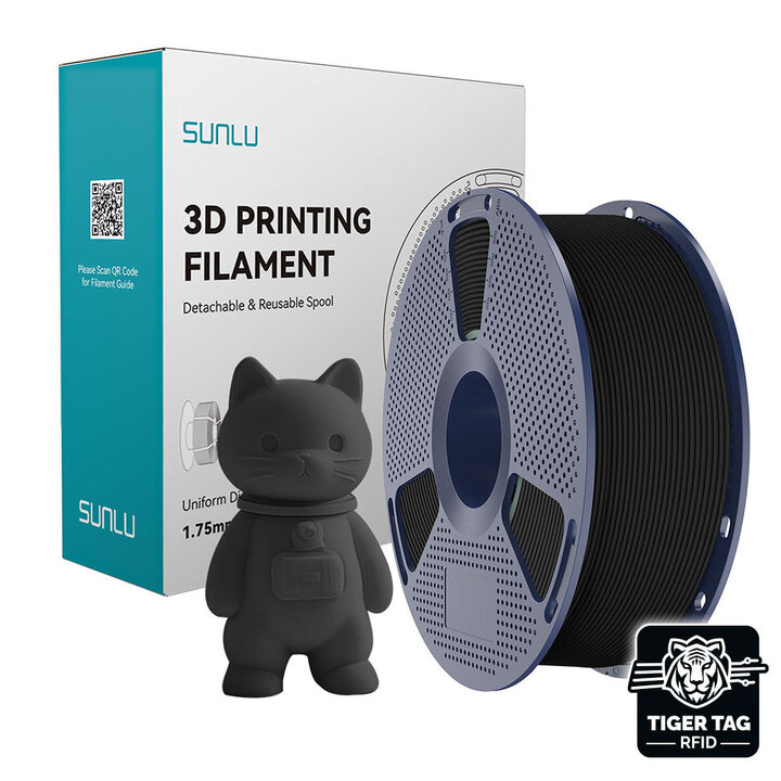 Sunlu - PLA Matte Noir - Impression 3D Occitanie - Fait main