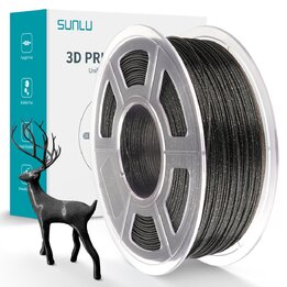 Sunlu PLA Scintillant Noir - 1,75 mm - Impression 3D atelier Occitanie