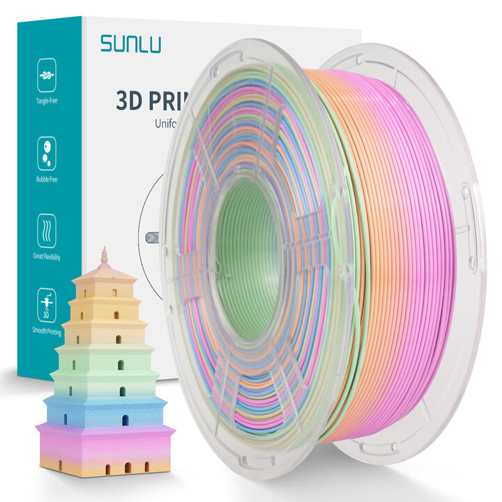 Sunlu - Silk PLA+ - Sorbet Bubblegum - 1,75 mm - 1 kg | Maison Dr