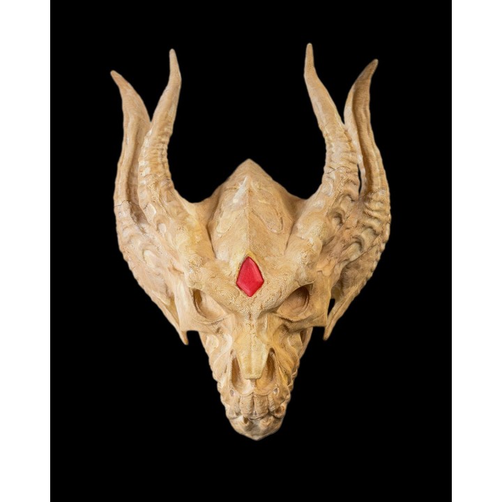 Silver Dragon Skull