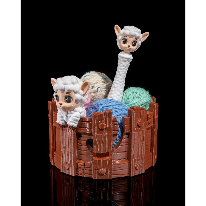 Peasheepful Kit Yarn Bowl and Hook Case