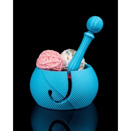 Pull the Strings Yarn Bowl and Hook Case
