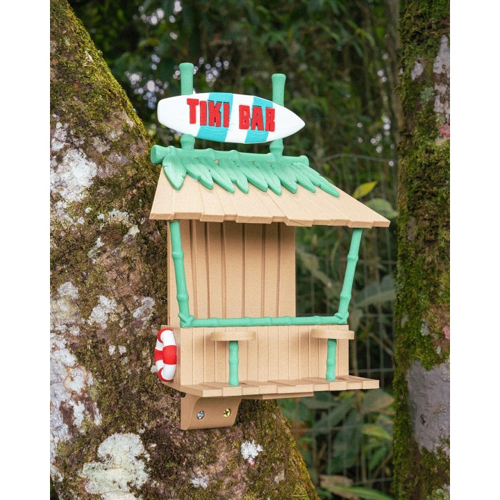 Tiki Bar Bird Feeder