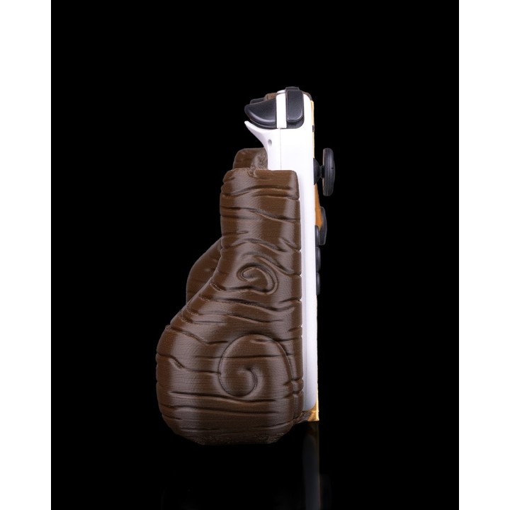 Relique en Bois - Double Poignée de Manette
