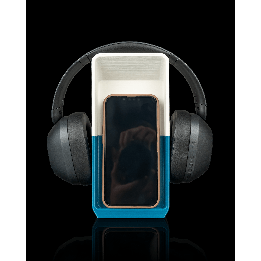 Block Hub - Headphone & Phone Holder pour makers | Maison Drabiec