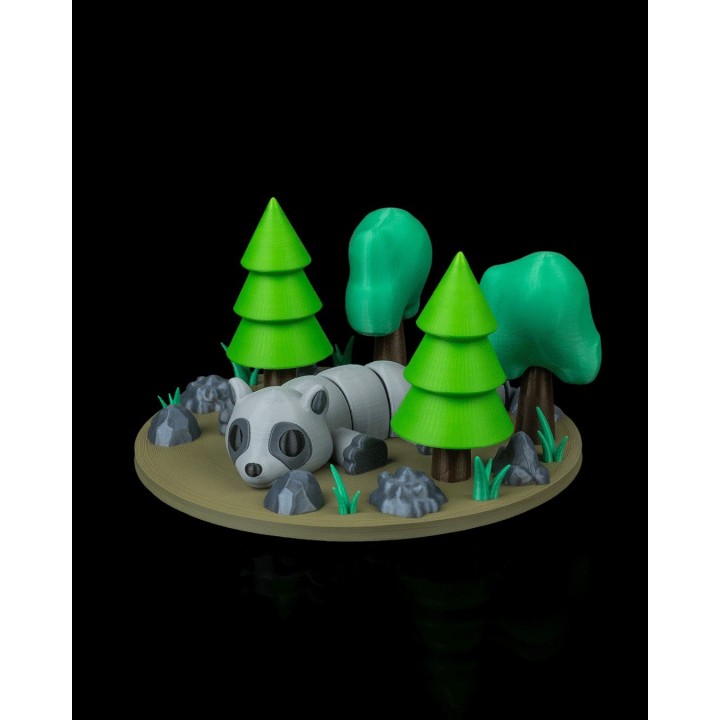 Décor — Raton Laveur Articulé (figurine vendue séparément)
