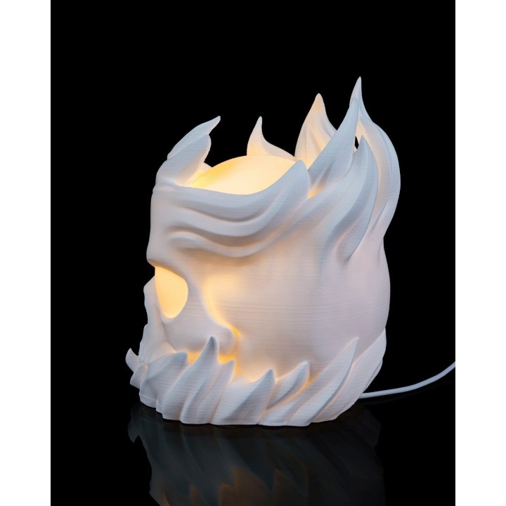 Crâne Sphere - Table Lampe | Impression 3D Artisanale Occita