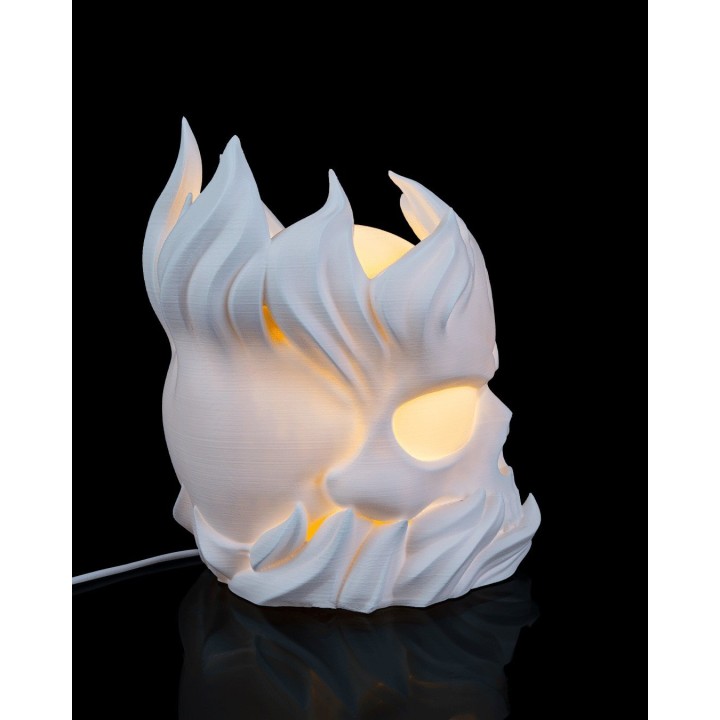 Crâne Sphere - Table Lampe | Impression 3D Artisanale Occita