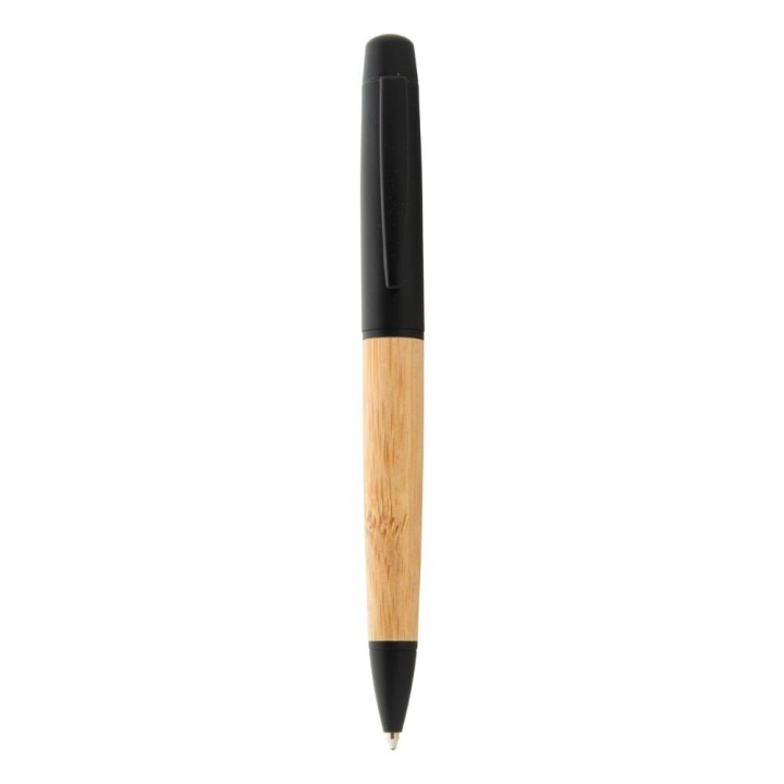Stylo Baduru avec étui en bambou et métal gravé personnalisé | Maison 