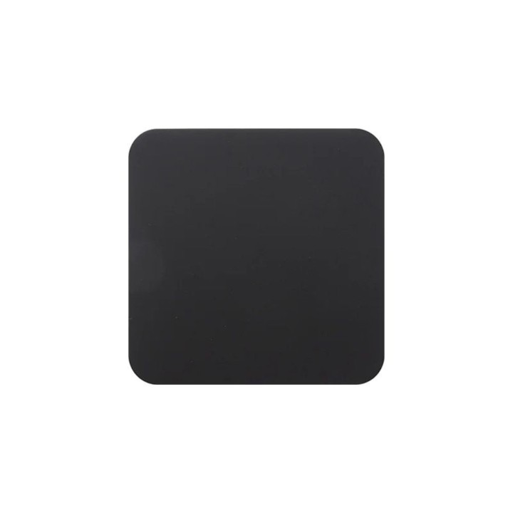 Sous-verre carré acier inox noir mat | Maison Drabiec