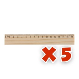 Règles en bois de pin personnalisable | Maison Drabiec