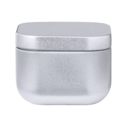 Bougie vanille métal argenté à personnaliser | Maison Drabiec