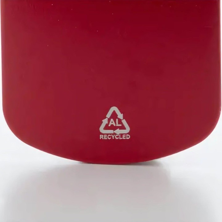 Porte-clé plaque métal rouge | Maison Drabiec