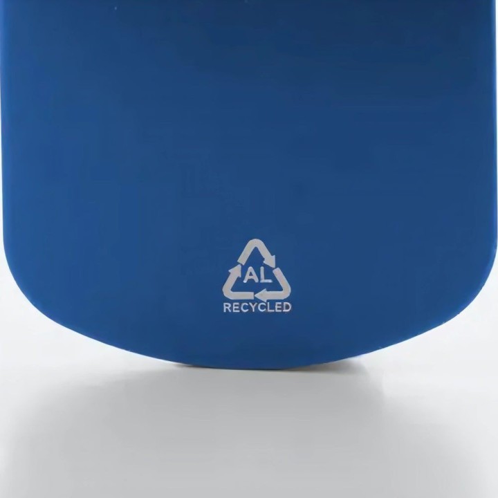 Porte-clé plaque métal bleu | Maison Drabiec