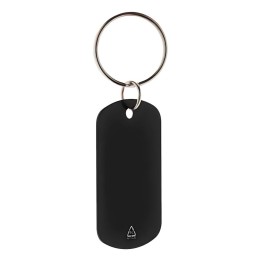 Porte-clé plaque métal noir | Maison Drabiec