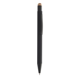 Stylo bille aluminium nacré embout bronze | Maison Drabiec