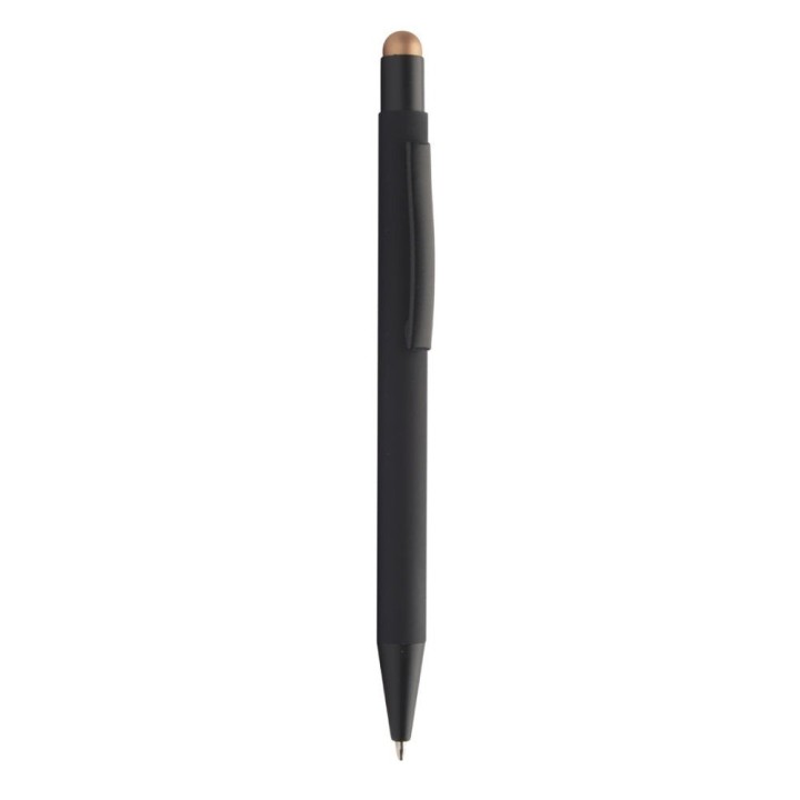 Stylo bille aluminium nacré embout bronze | Maison Drabiec