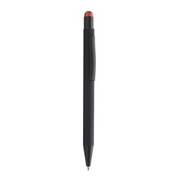 Stylo bille aluminium nacré embout rouge | Maison Drabiec