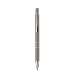 Stylo bille aluminium gris clair personnalisé | Maison Drabiec