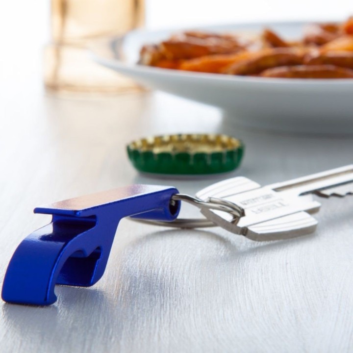 Porte-clé décapsuleur aluminium personnalisable | Maison Drabiec