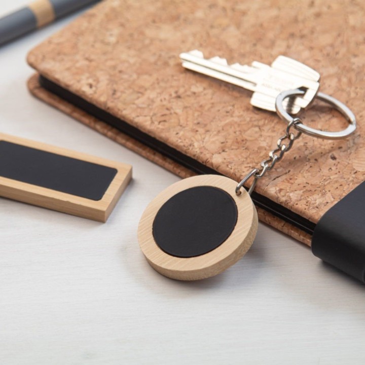 Porte-clés Speculo Rond Acier Inoxydable | Maison Drabiec