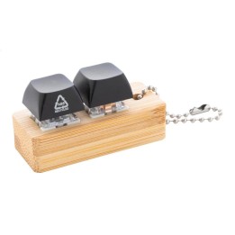 Porte-clés anti-stress bois personnalisable | Maison Drabiec
