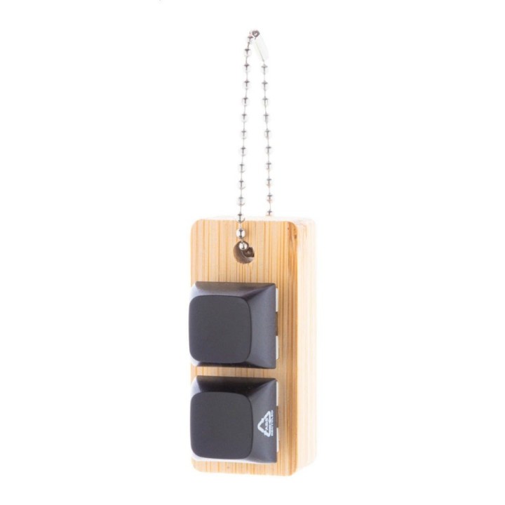 Porte-clés anti-stress bois personnalisable | Maison Drabiec